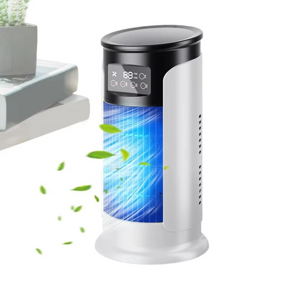 Portable Mini Air Cooler with 10 oz Reservoir and Built In Timer