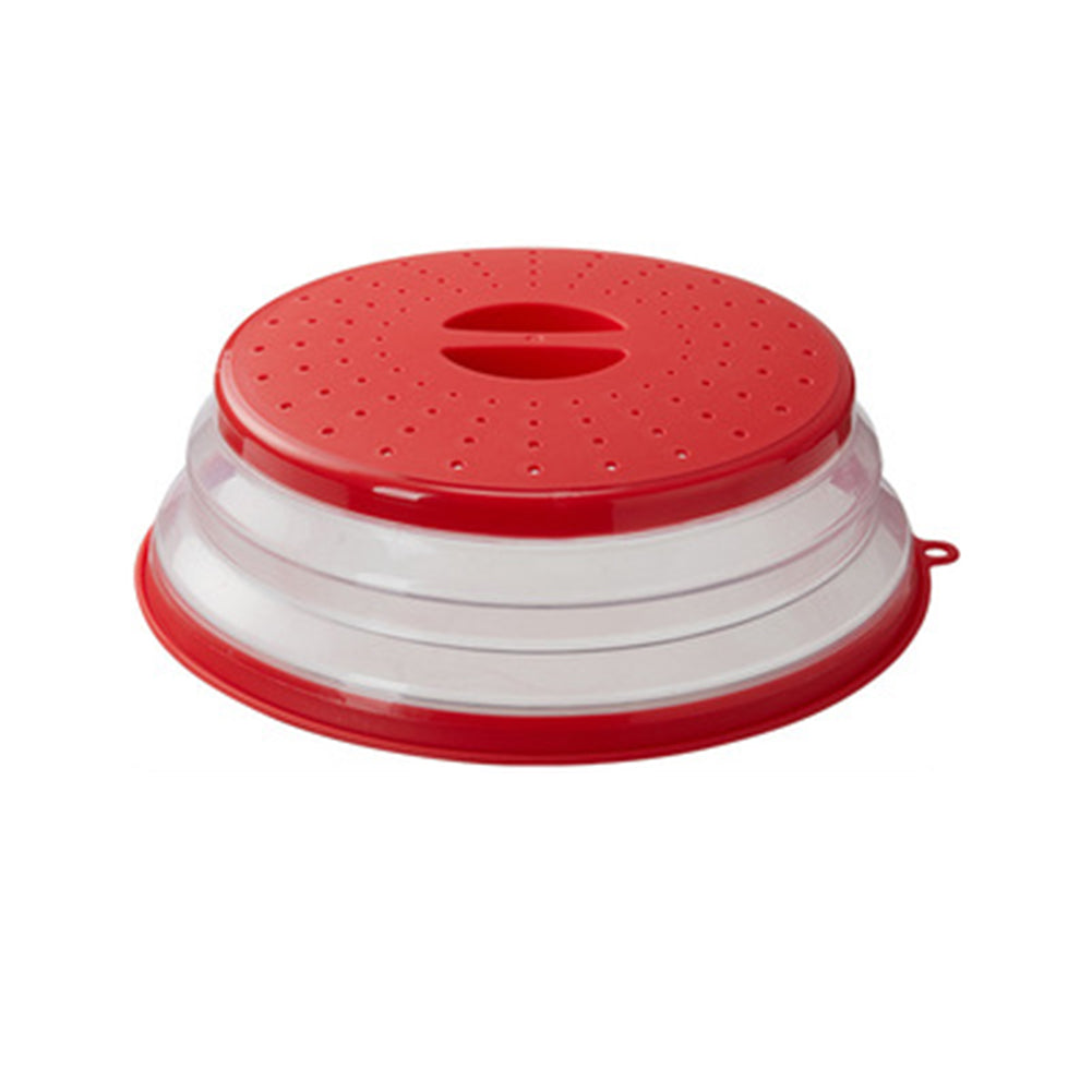 Reusable Silicone Microwave Lid with Foldable Design for Cooking and Food Storage