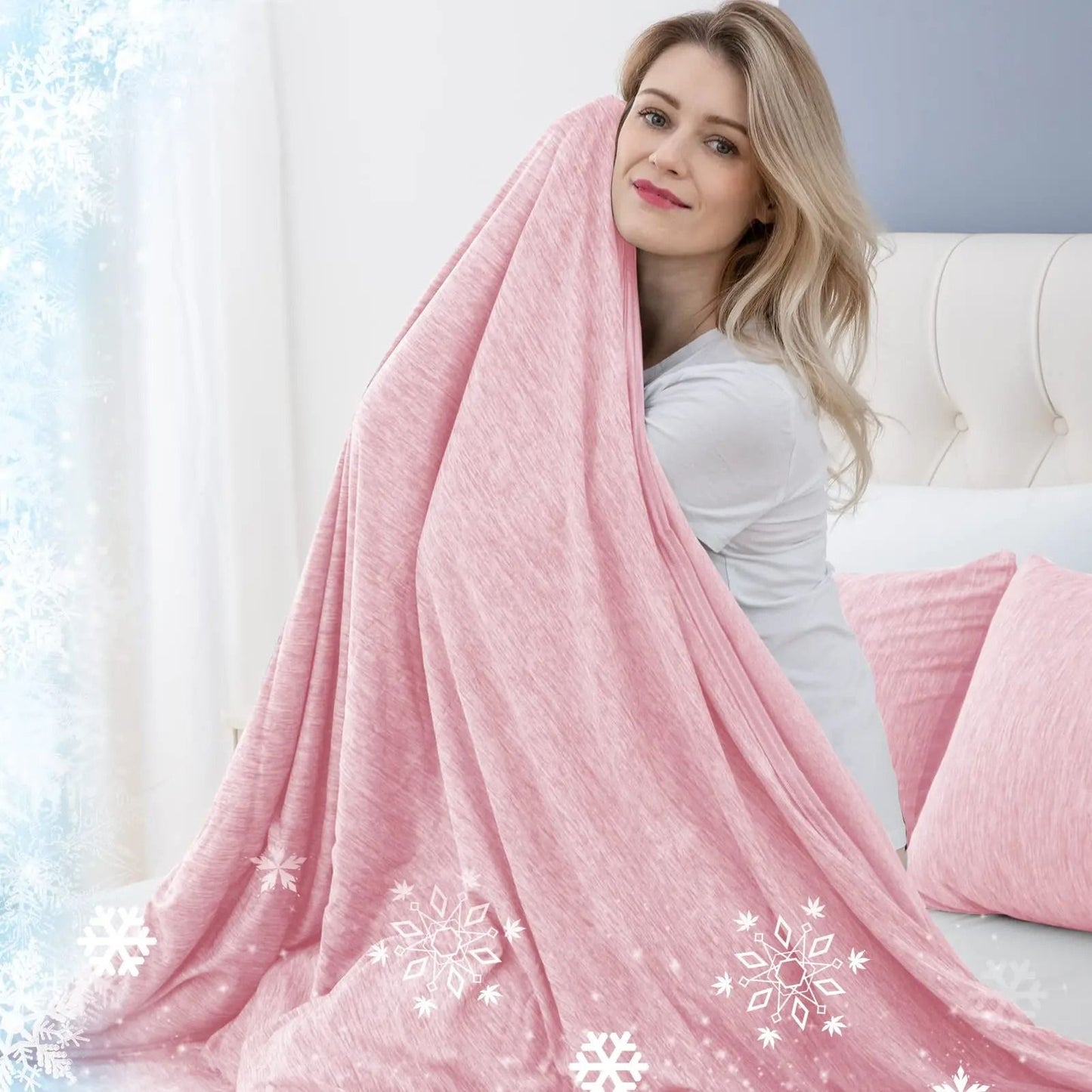 Breathable Lightweight Summer Blanket for Warm Weather and Layering