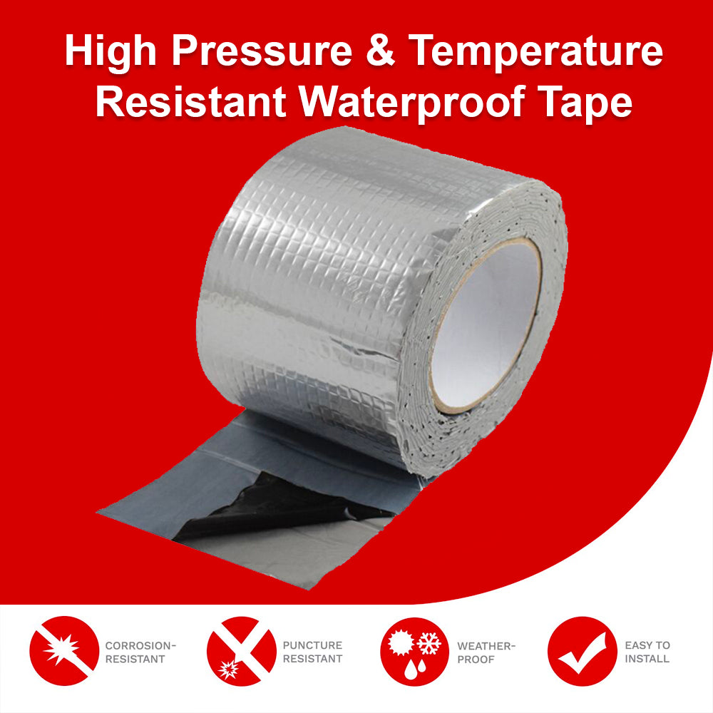Aluminum Foil Butyl Tape for Waterproof Pipe and Surface Sealing
