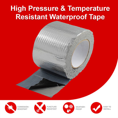 Aluminum Foil Butyl Tape for Waterproof Pipe and Surface Sealing