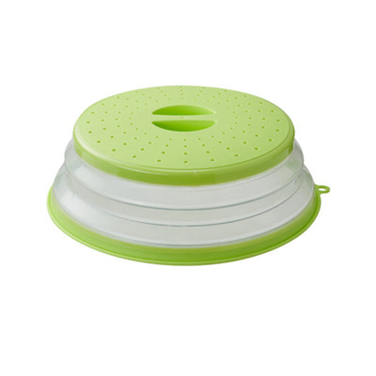 Reusable Silicone Microwave Lid with Foldable Design for Cooking and Food Storage