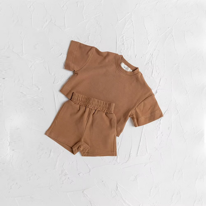 T Shirt and Shorts Set for Summer Play and Everyday Wear for Kids, 2 Piece