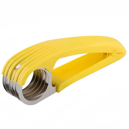 Stainless Steel Curved Banana and Fruit Slicer for Kitchen Chopping and Meal Prep