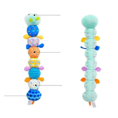 Soft Plush Caterpillar Infant Activity Toy with Sensory Features