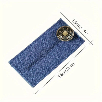 Pant Waistband Button Extenders with Elastic Band for Jeans and Trousers