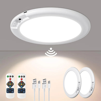 Rechargeable LED Ceiling Light with Motion Sensor for Indoor Use