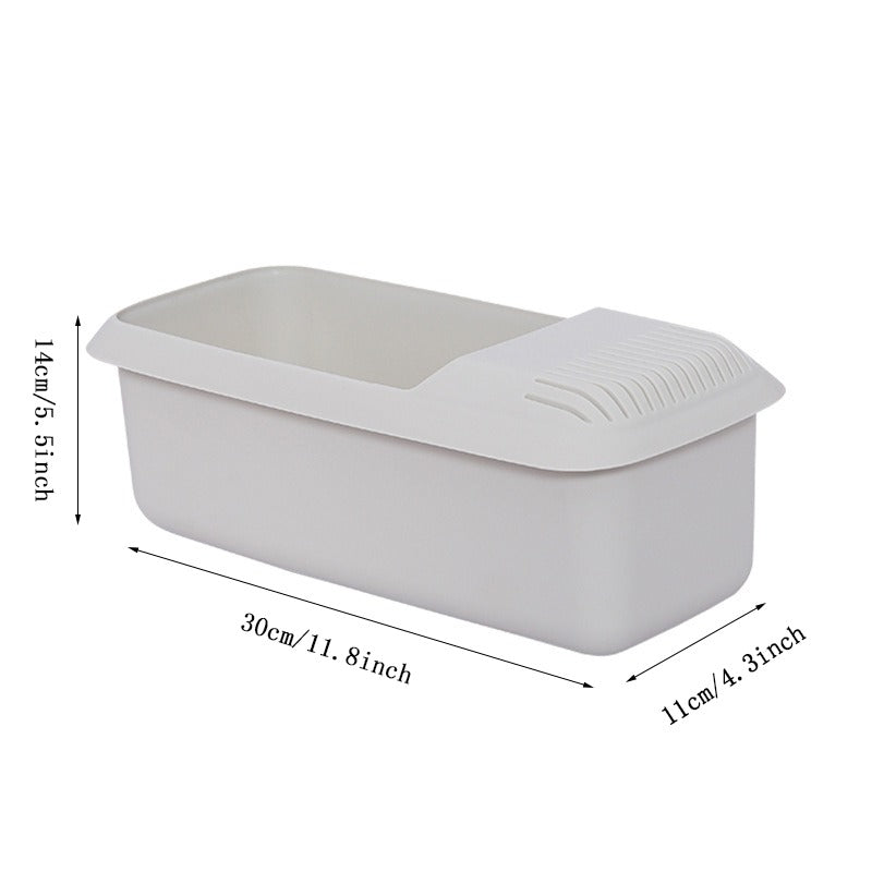 Microwave Pasta Cooker with Built-In Strainer for Vegetables and Spaghetti