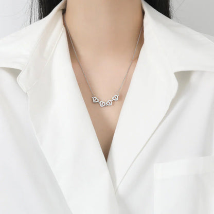 Four Leaf Clover Pendant Necklace with Delicate Chain for Women