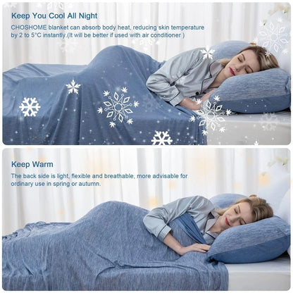 Breathable Lightweight Summer Blanket for Warm Weather and Layering
