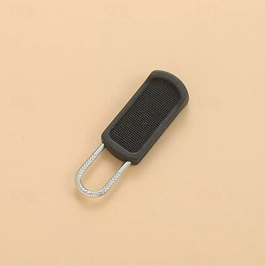 50 Pack Detachable Rubber Zipper Pull Replacements for Backpacks, Jackets, Luggage and Shoes