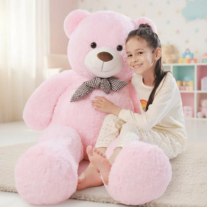 Large Stuffed Teddy Bear Plush Toy for Kids with Soft Cuddly Design