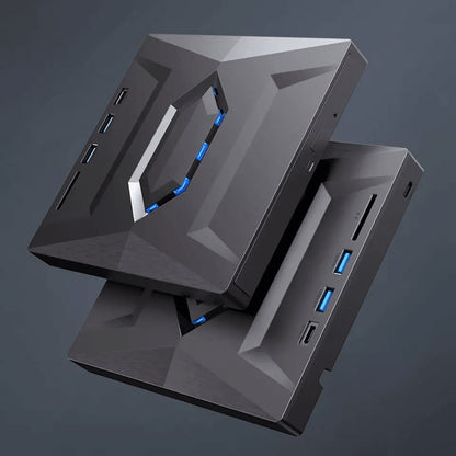External CD and DVD Drive with SD Card and USB Hub for Laptop and PC