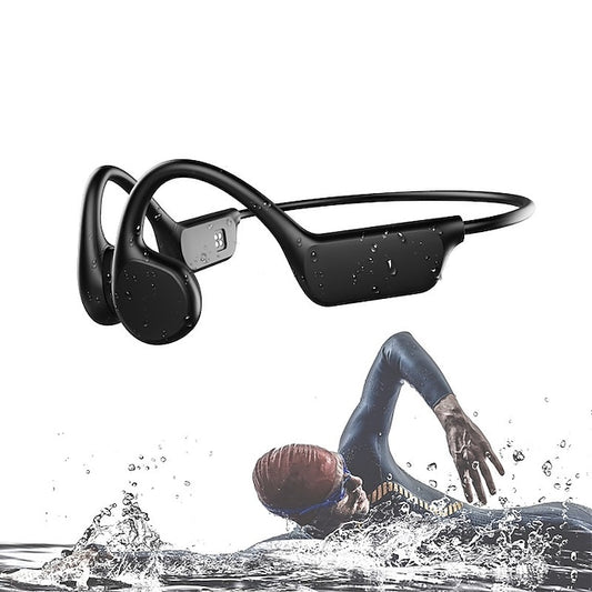 Bone Conduction Bluetooth Headphones with 32GB Memory and IPX8 Waterproof Rating for Swimming