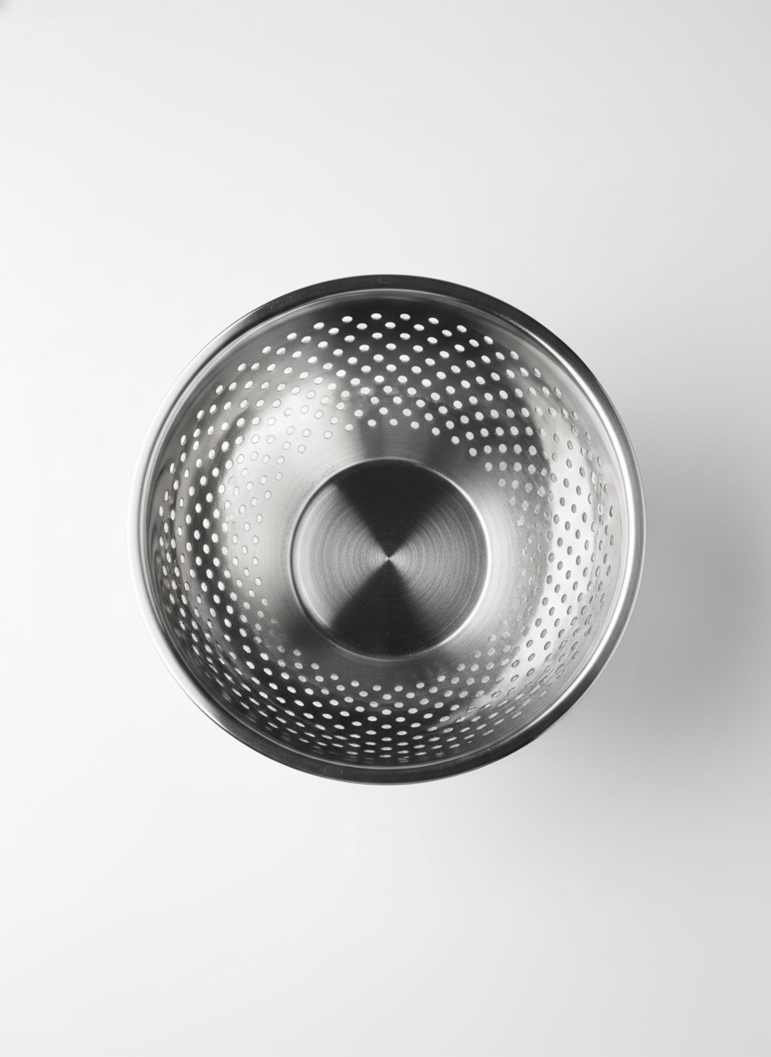 Silver Colander Bowl Kitchen