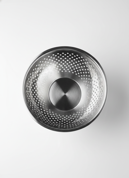 Silver Colander Bowl Kitchen