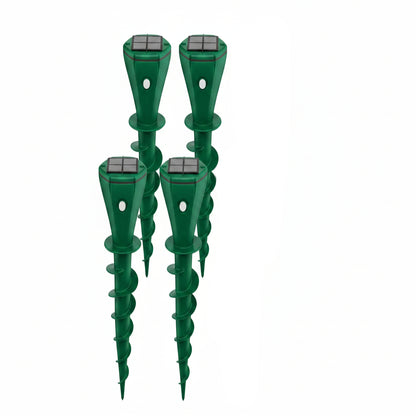 Solar Ultrasonic Snake Repeller with Ground Stake and Battery Backup