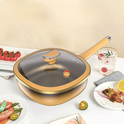Titanium Coated Non-Stick Frying Pan for Oil-Free Cooking