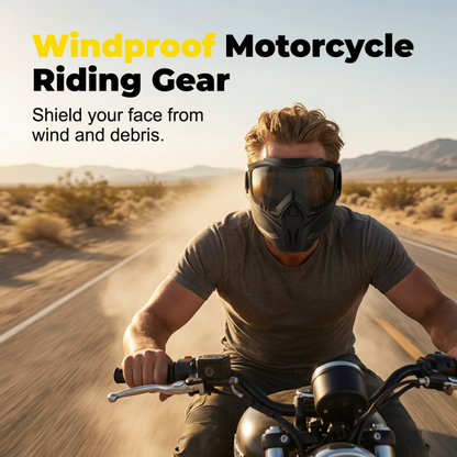 Full Face Protective Mask with Detachable Goggles and Anti-Fog Vents All Vera Mart