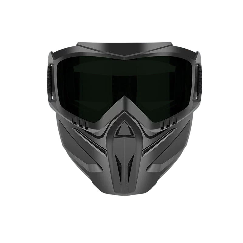Full Face Protective Mask with Detachable Goggles and Anti-Fog Vents All Vera Mart