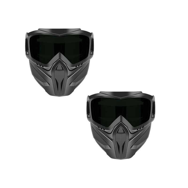 Full Face Protective Mask with Detachable Goggles and Anti-Fog Vents All Vera Mart