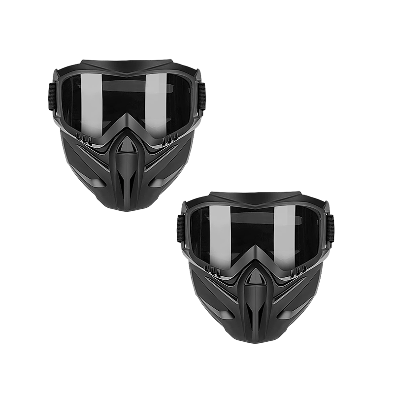 Full Face Protective Mask with Detachable Goggles and Anti-Fog Vents All Vera Mart