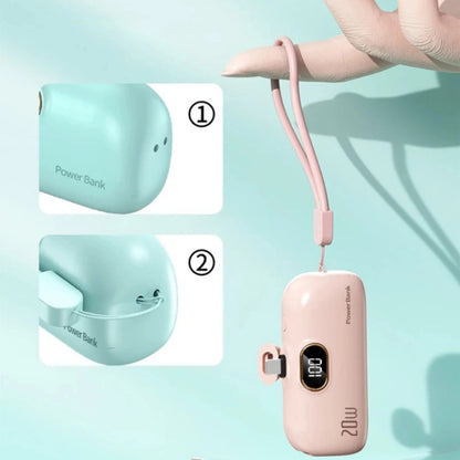 Portable Power Bank with LED Display and Fast Charging, 30000mAh Capacity