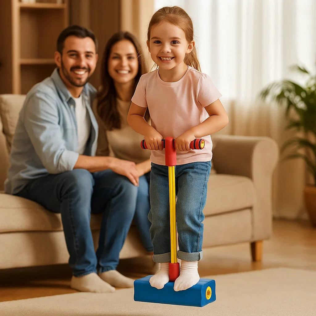 Foam Pogo Jumper with Textured Footpad and Soft Grip Handle for Kids