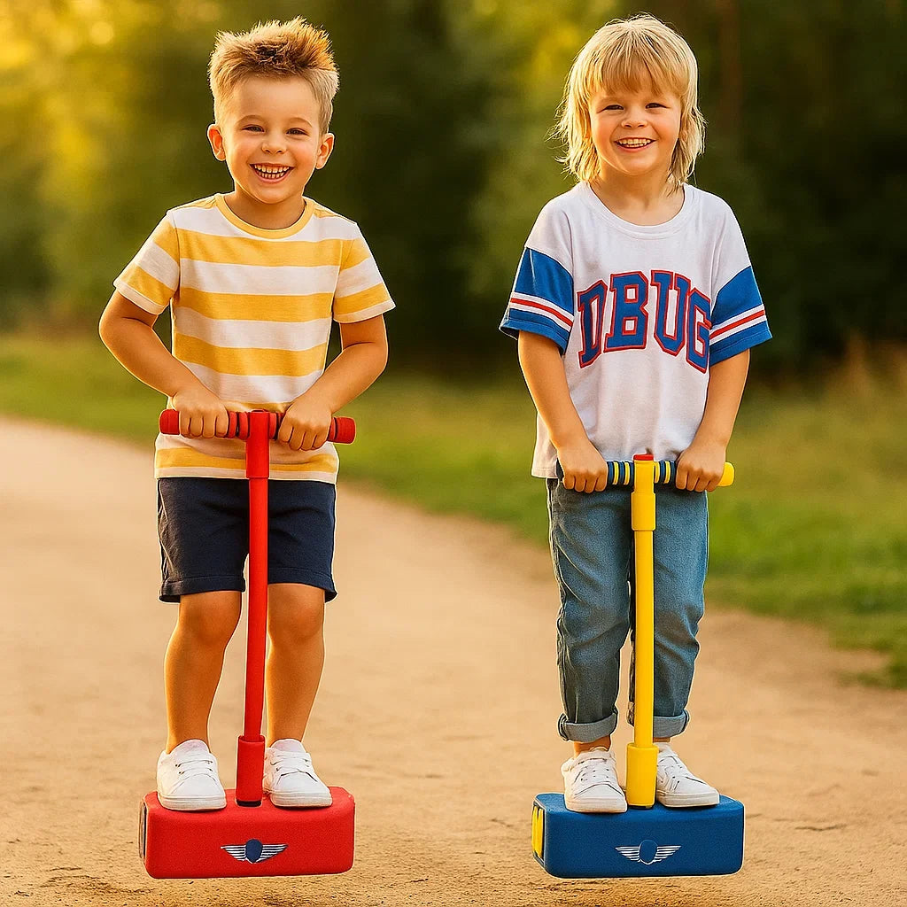 Foam Pogo Jumper with Textured Footpad and Soft Grip Handle for Kids