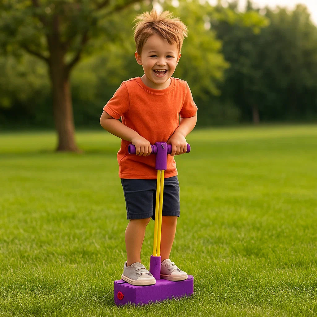 Foam Pogo Jumper with Textured Footpad and Soft Grip Handle for Kids