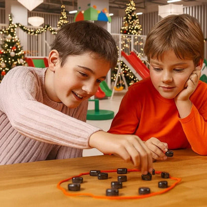 Magnetic Chess Set with Folding Board and 32 Pieces for Travel Play