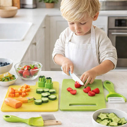 Child Sized Cooking Tool Set with Rounded Edges