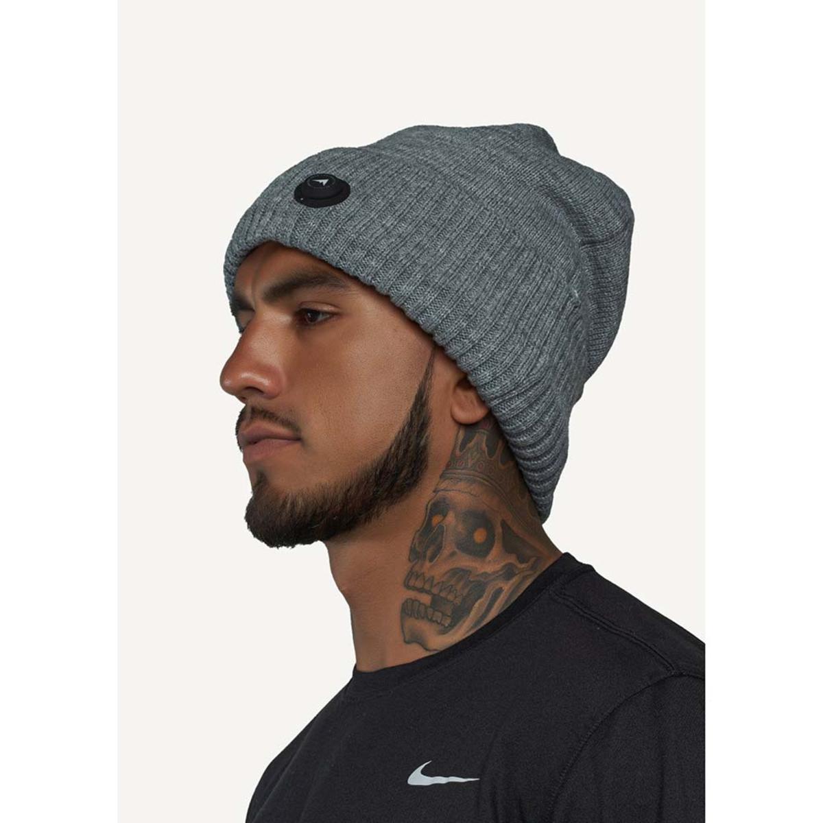 Rechargeable Heated Knit Beanie with Three Heat Settings and 6 Hour Runtime