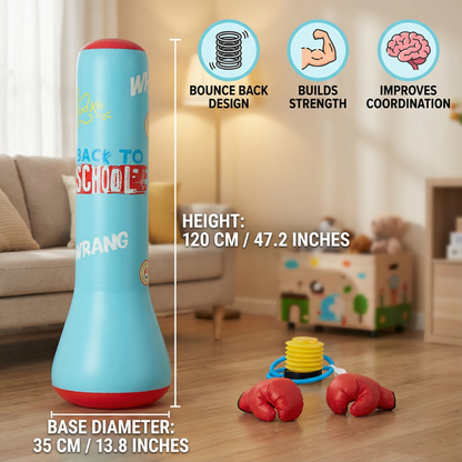 Inflatable Punching Bag Toy with Water Base for Kids
