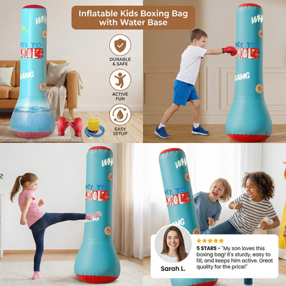 Inflatable Punching Bag Toy with Water Base for Kids