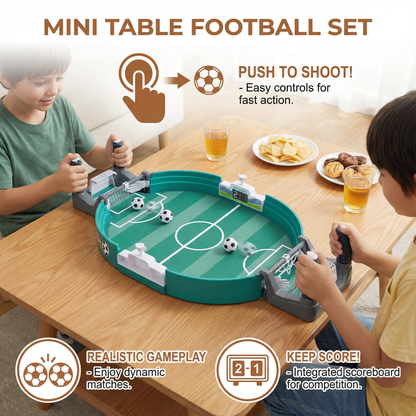 Mini Table Football Game with Slider Controls and Built in Scoreboard for Kids and Adults