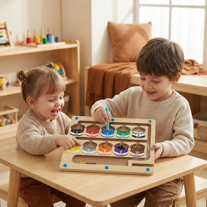 Montessori Magnetic Maze Toy with Color and Number Learning for Kids
