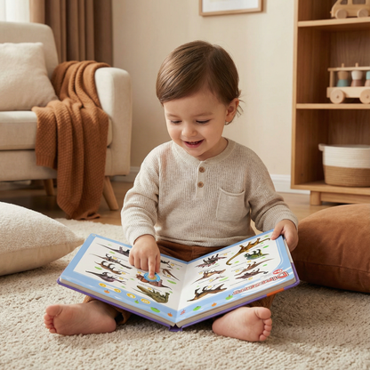 Interactive English Sound Book with 300 Words and 13 Themed Pages for Children