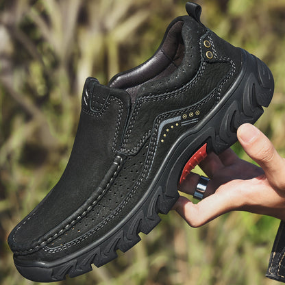 Women's orthopedic black leather boots, featuring a padded collar for extra comfort and fit
