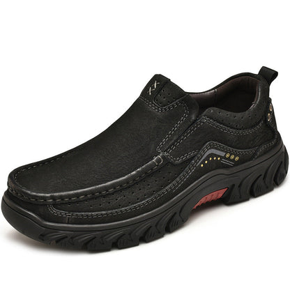 Close-up of comfortable sole on women's orthopedic leather boots, ideal for everyday wear