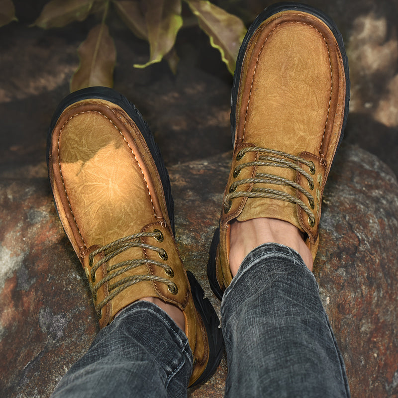 Modern women's brown leather orthopedic boots, combining contemporary design with comfortable support