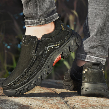 Women's orthopedic black leather boots, with a flexible outsole for natural movement and comfort
