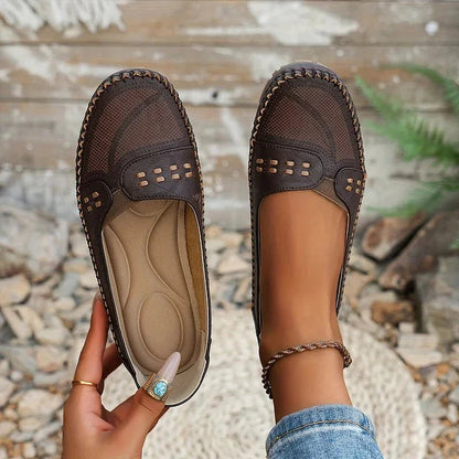 Image of Women's Perforated Slip-On Loafers