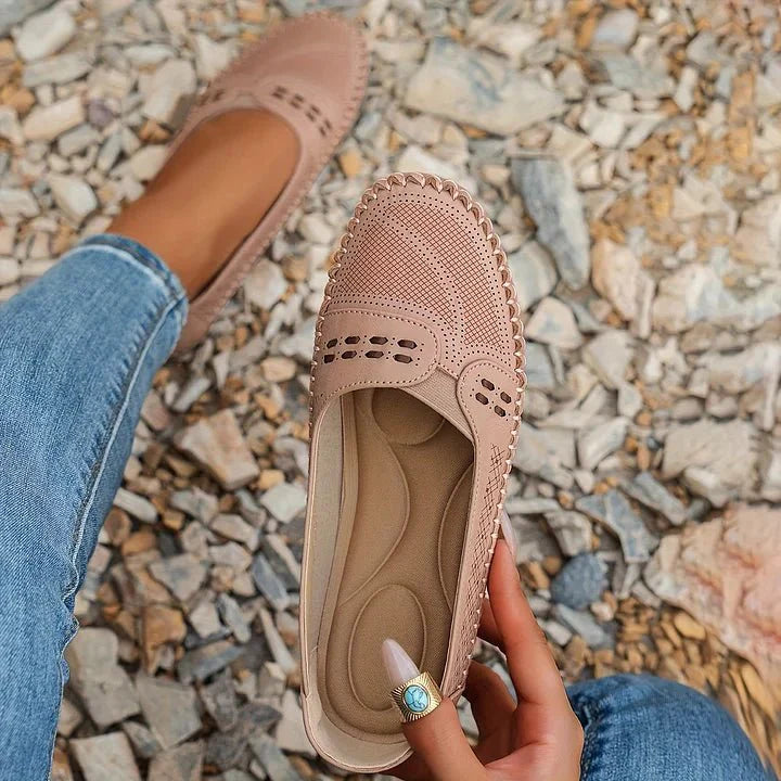 Image of Women's Perforated Slip-On Loafers
