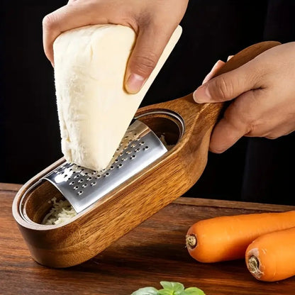 Wood Grip Cheese Grater