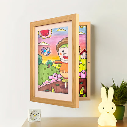 Artwork Storage Frame with Magnetic Front Panel and 150-Sheet Capacity