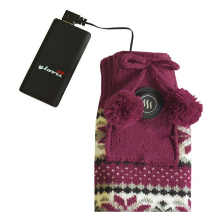 Rechargeable Heated Lounge Slippers with Carbon Fiber Sole and 3 Heat Modes for Sizes 7 to 10